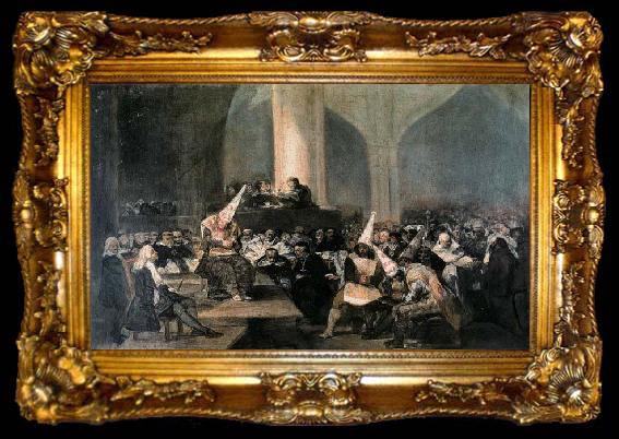 framed  Francisco Jose de Goya The Inquisition Tribunal, ta009-2